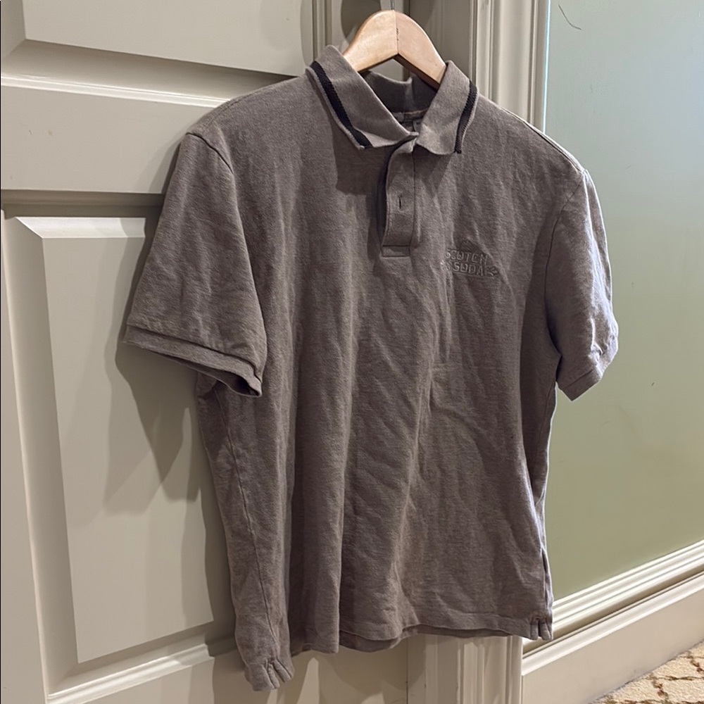 Scotch & Soda Cream Polo Shirt